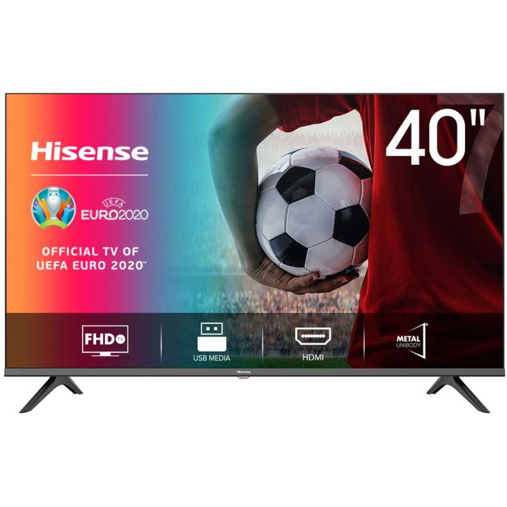 Hisense 40 Inch Digital HD LED TV With Inbuilt Free-to-Air Decoder – 40A3GS - Black