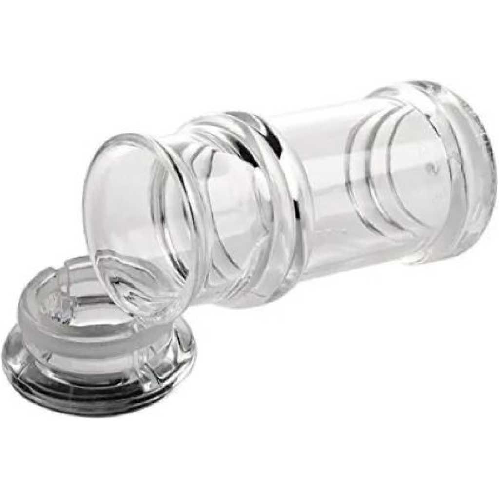 Acrylic Leak-proof Condiment Seasoning Container Vinegar Oil Bottle Jar- Clear.