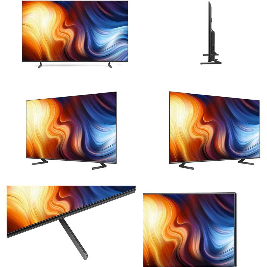 Hisense ULED 55 Inch Quantum Dot UHD Smart 4K TV, Dolby Vision IQ, Game Mode pro, HDR Adaptive, Dolby Atmos, Bluetooth, HDMI, USB - Black