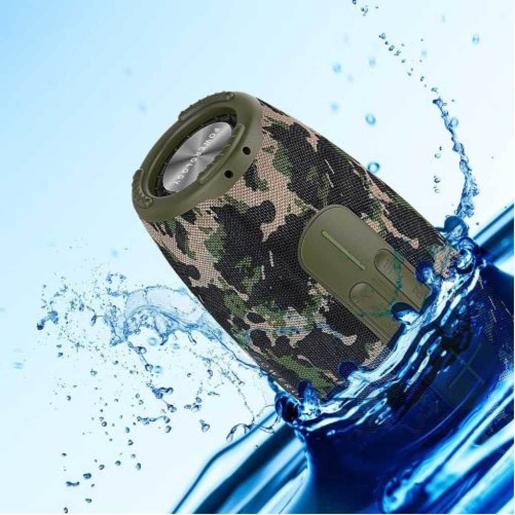 Powerology Phantom Boombox Portable Bluetooth Speaker - Camouflager Green