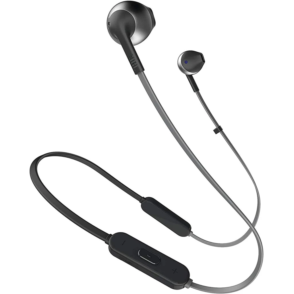 JBL T205BT by Harman Wireless Bluetooth in Ear Neckband Headphones With Mic, Jbl Pure Bass Sound, 6Hr Battery Life, Hands Free Calls (Black)