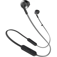 JBL T205BT by Harman Wireless Bluetooth in Ear Neckband Headphones With Mic, Jbl Pure Bass Sound, 6Hr Battery Life, Hands Free Calls (Black)