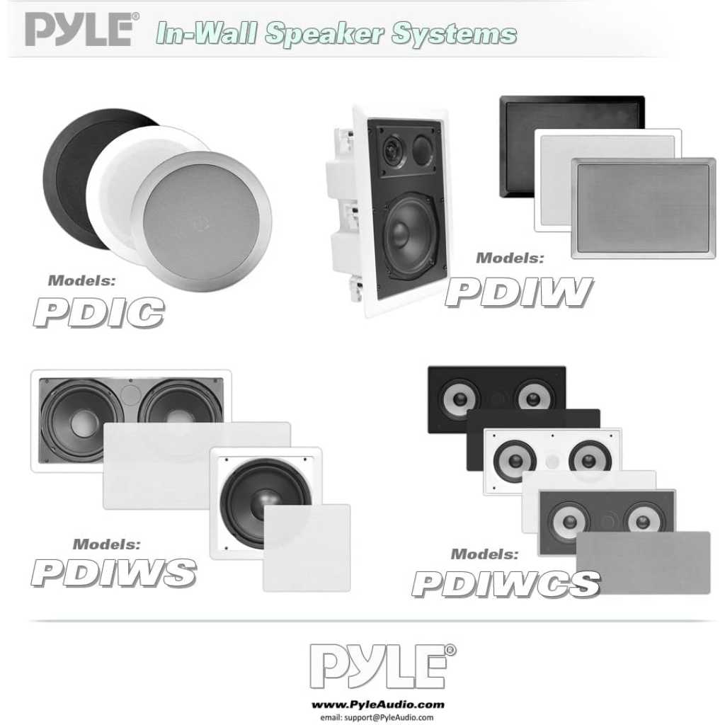 Pyle Two Way Stereo Sound Speaker - Dual Professional Audio Speakers System - In Wall / In Ceiling White Mount Flush, 6.5" Midbass, 1/2 Inch Polymer Tweeter - Indoor Home Theater