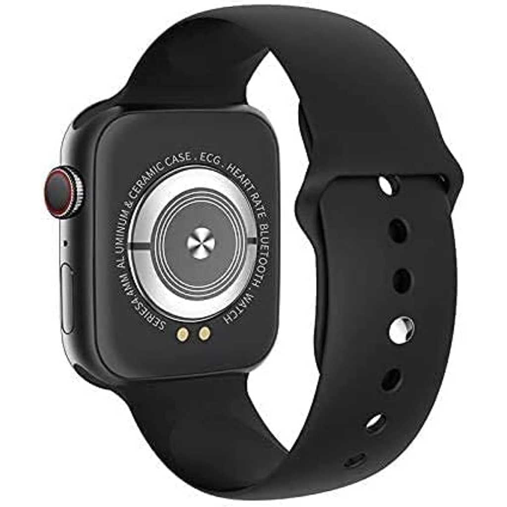 T500 Bluetooth Waterproof Plus and Smart Watch for iPhone iOS Android Phone (Black)