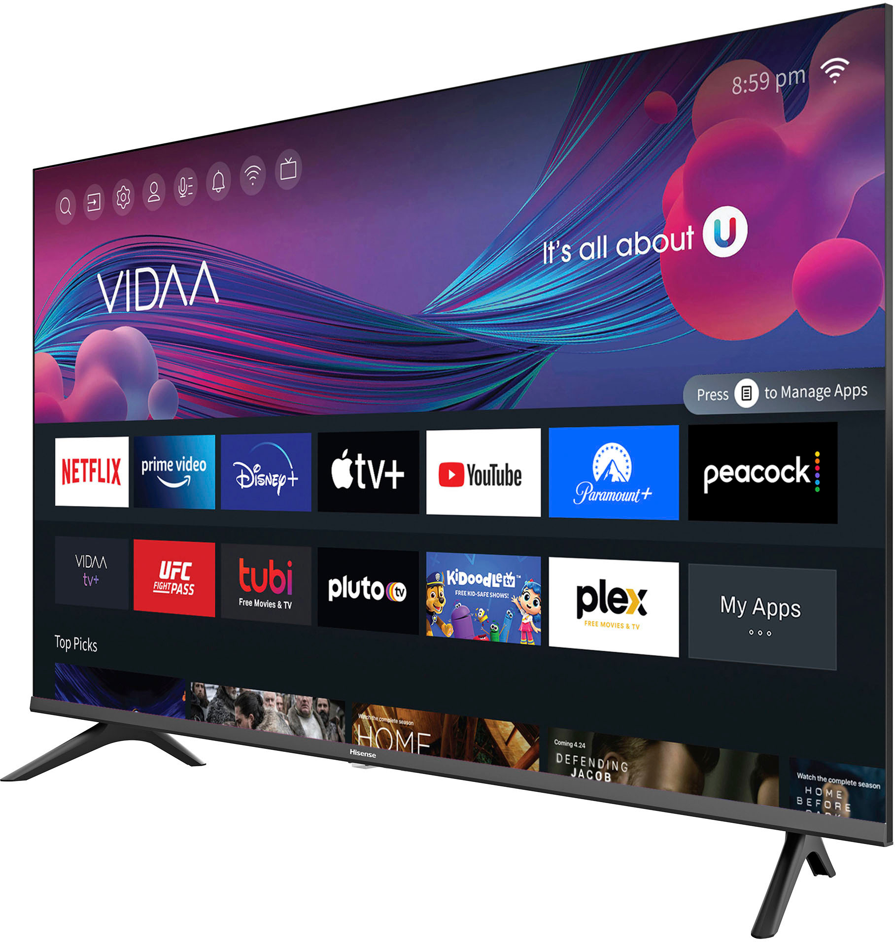 Televisor Hisense 43” A4 Vidaa 43” Smart Tv [43A421GSV] – Pixel Store