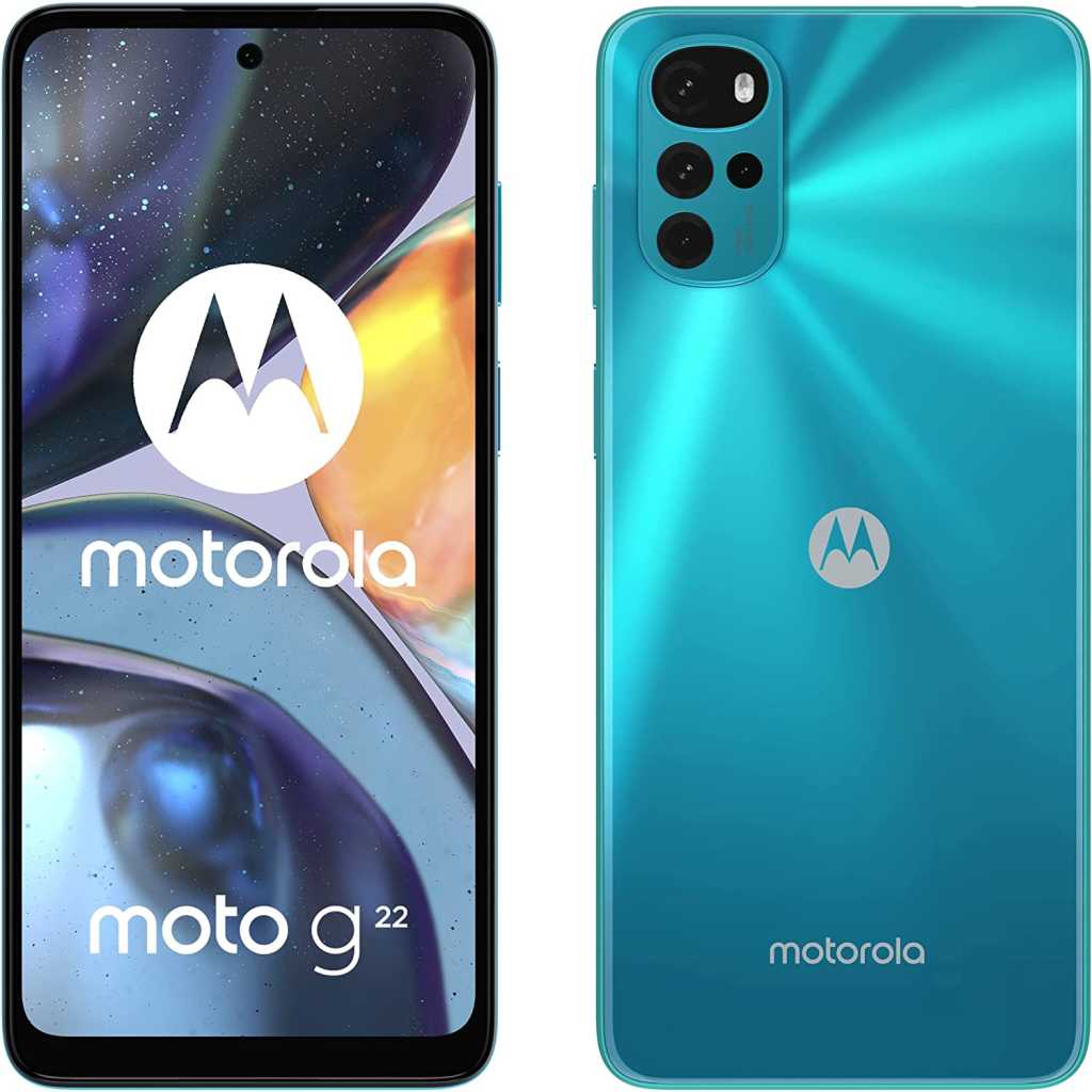 Motorola G22,4GB RAM/128GB ROM 5000mAh 6.5" 50MP - Iceberg Blue