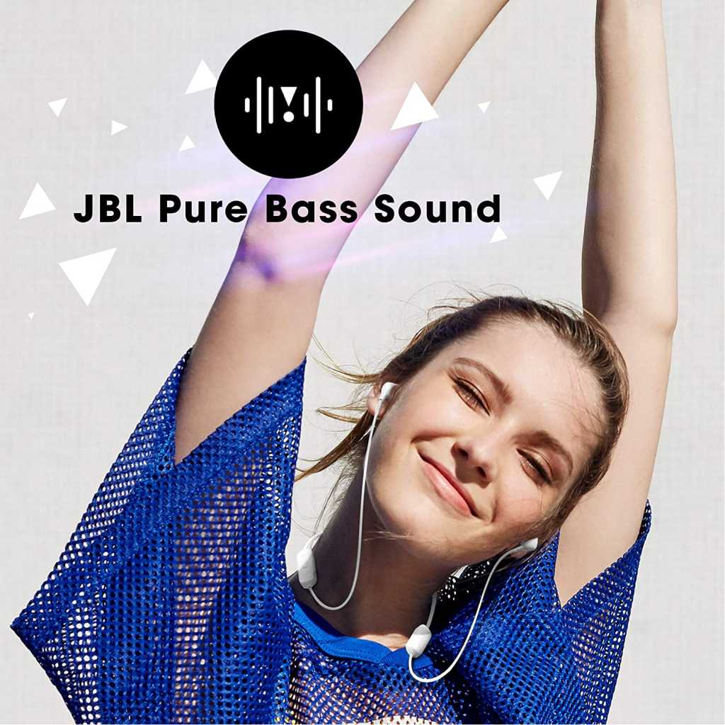 JBL Tune 125BT by Harman in-Ear Bluetooth Headphone with Built-in Mic, 16 Hours Playtime, Bluetooth 5.0, Dual Connect and Quick Charging (White)