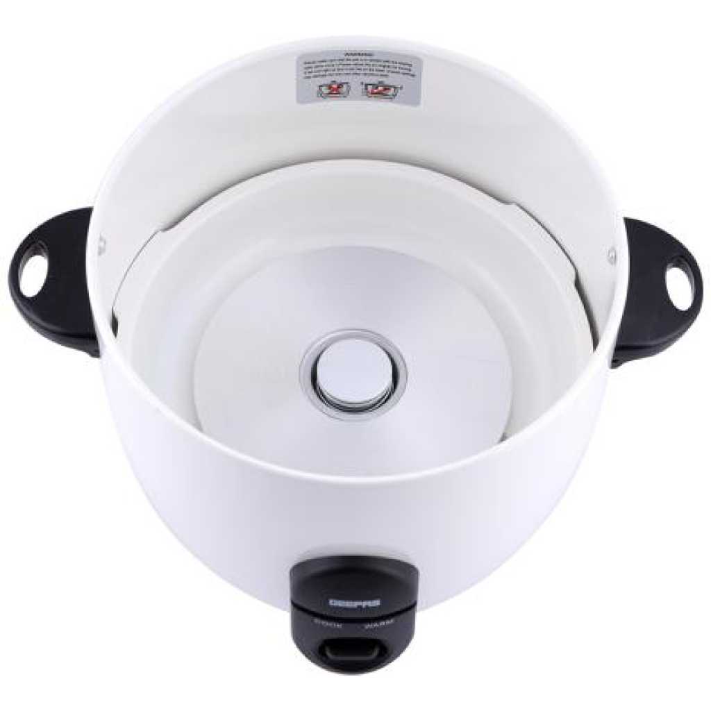 Geepas GRC35011 1.5L Automatic Rice Cooker 500W - Steam Vent Lid & Simple One Touch Operation |Make Rice, Steam Healthy Food & Vegetables | 2 Year Warranty