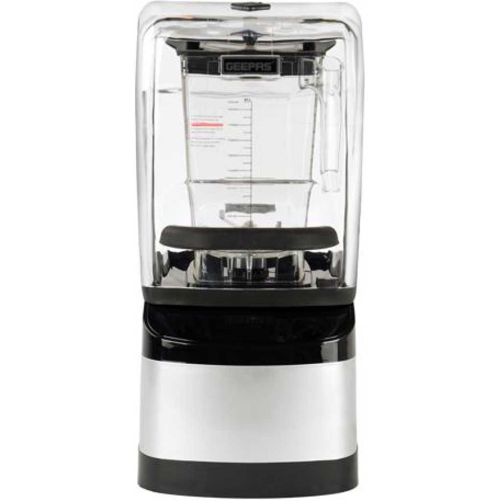 Geepas| GSB44084 Sound Proof Digital Blender, LED Timer, 2L Jar, GSB44084 | Nine Preprogrammed Function | 1800W Blender for Flavored Milk, Smoothie, Sorbet