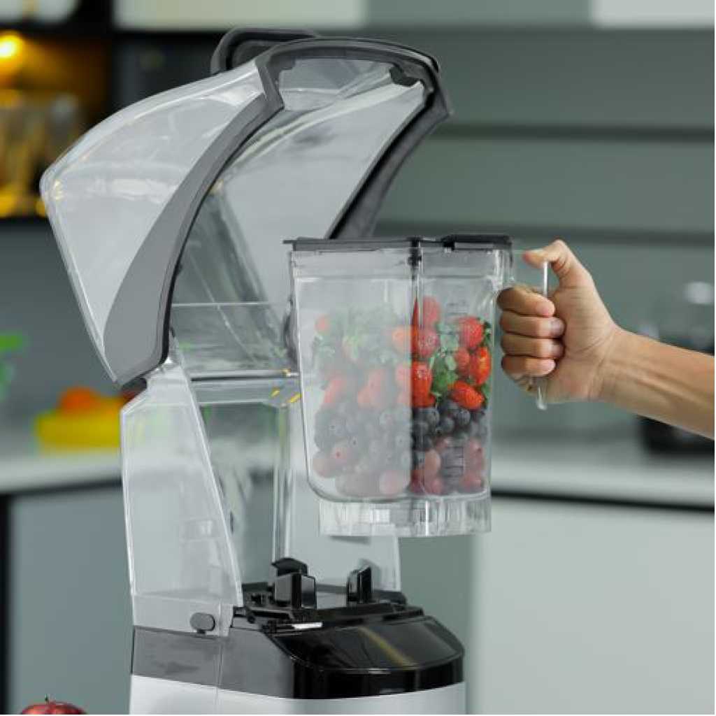 Geepas| GSB44084 Sound Proof Digital Blender, LED Timer, 2L Jar, GSB44084 | Nine Preprogrammed Function | 1800W Blender for Flavored Milk, Smoothie, Sorbet