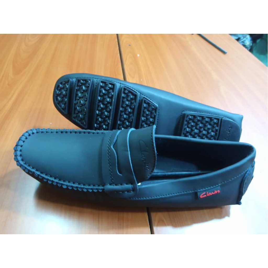 Men's Clarks Mocassins-Black