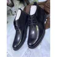 Men's Clarks Lace up Boots-Black&Brown