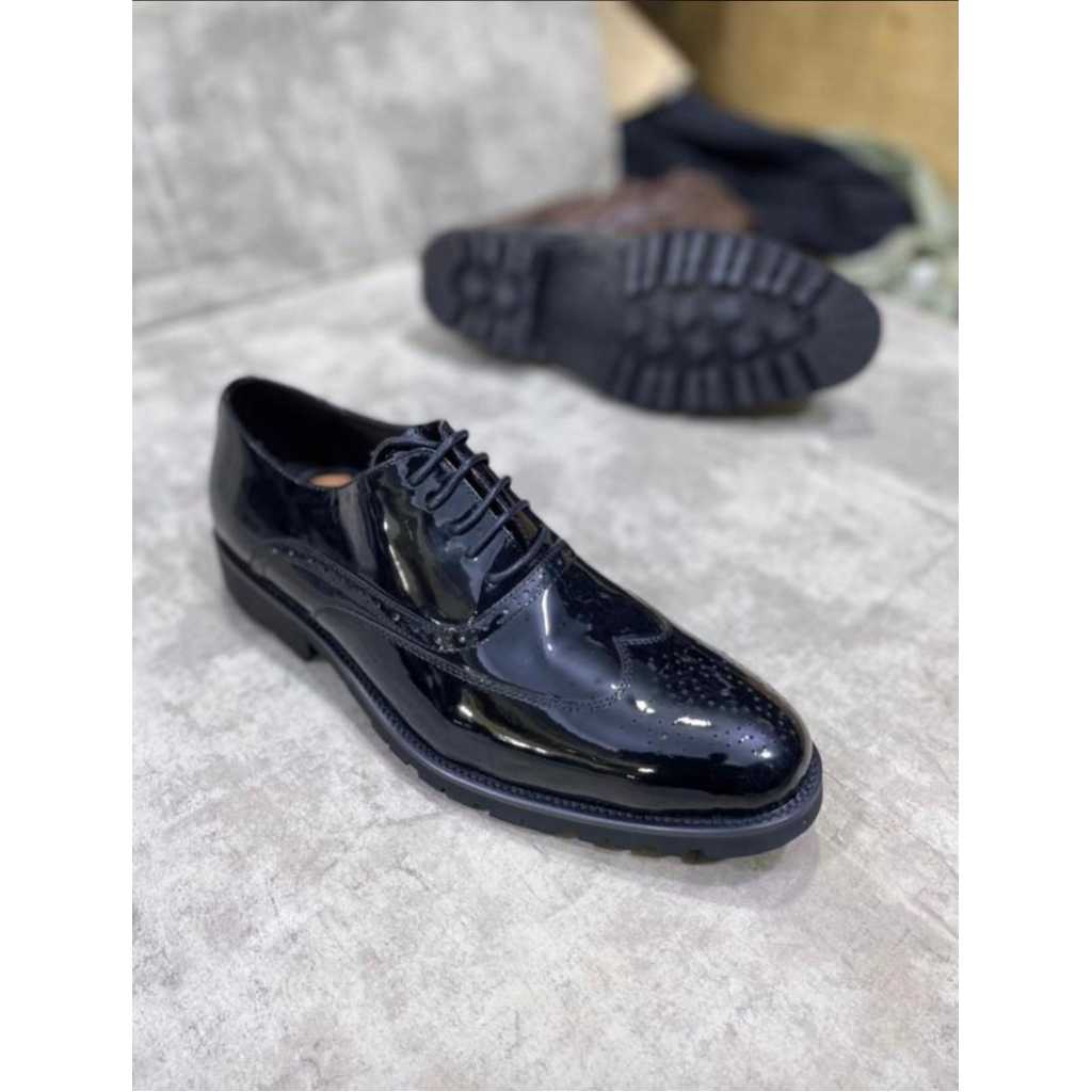 Men's Oxford Clarks Shoes-Black