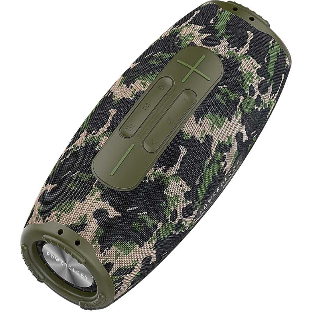 Powerology Phantom Boombox Portable Bluetooth Speaker - Camouflager Green