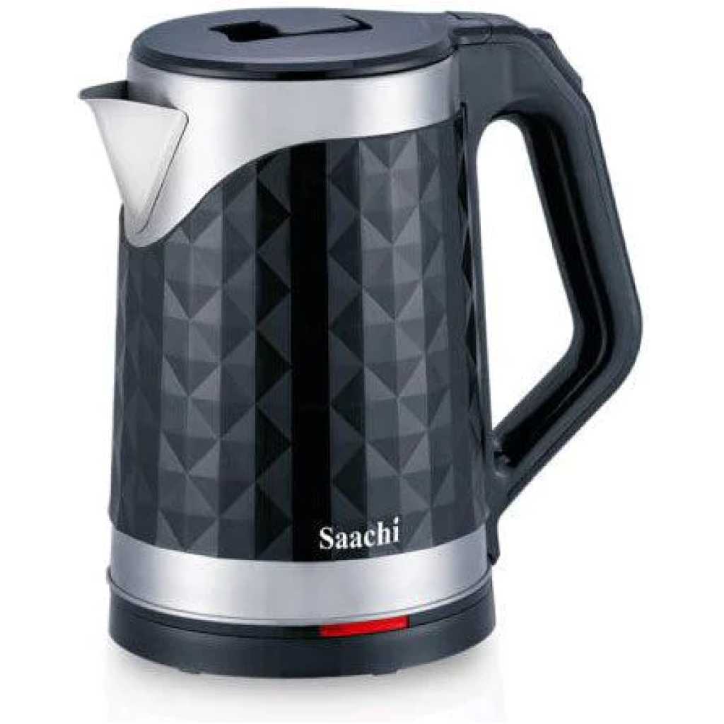 Saachi Stainless Steel Electric Kettle 2L NL-KT-7747- Silver & Black