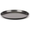 Non-Stick Pizza Steel Baking Round Oven Tray Pan, 30cm-Black