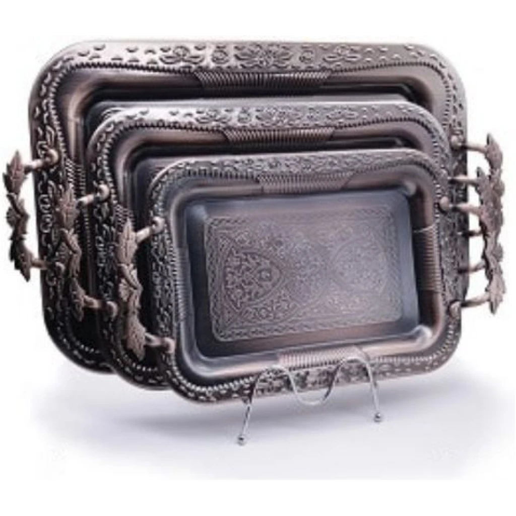 3 Piece Metallic Trays – Copper