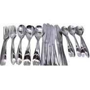 24pcs Cutlery (Forks, Spoons & Knives) - Silver