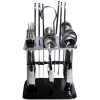 24pcs Cutlery (Forks, Spoons & Knives) with a Stand - Silver