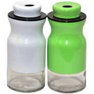 Salt and Pepper Shaker - White, Green