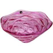 Wavy Salad/Fruit Bowl - Pink