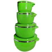 4pc Hot Pot/ Serving Dishes, Green