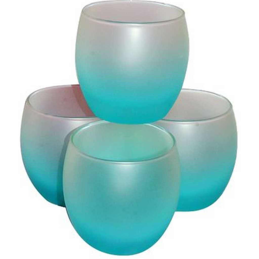 Luminarc 4 Pieces Of Short Frost Juice/Water Glasses - Ice Blue