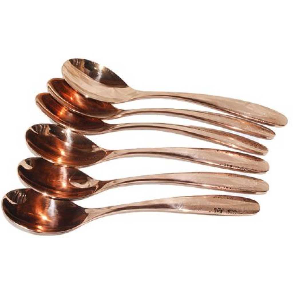 Table Spoons, 6pcs - Copper