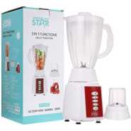 Winningstar 2 In1 Press Control Switch Fruit Juicer Smoothie Chopper Blender Mincer- Clear.