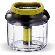 Tefal Manual Food Chopper and Mixer with Stainless Steel Blades for Vegetables, Onions, Herbs and Nuts, 5 Second Chopper, Green – Dark Citronnelle, 900 ml K1320404 Black Friday TilyExpress 2