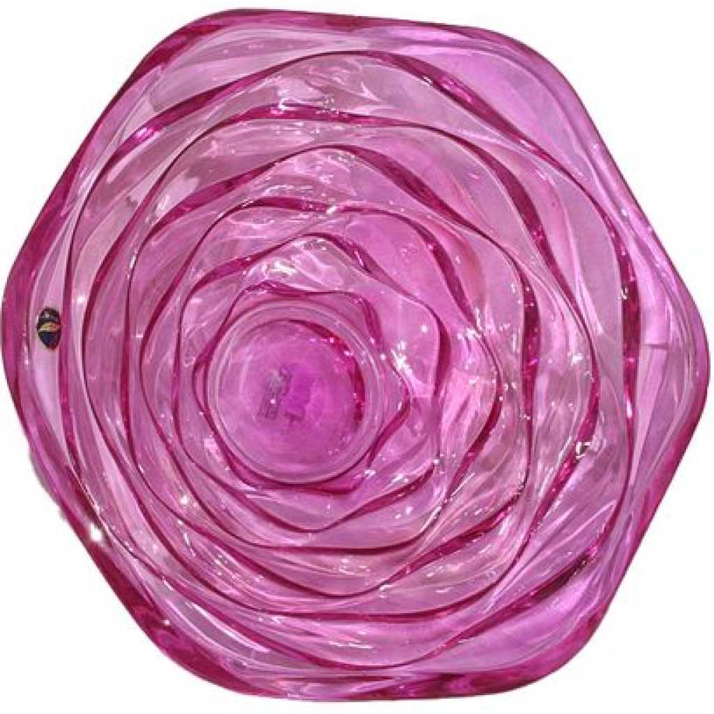 Wavy Salad/Fruit Bowl - Pink