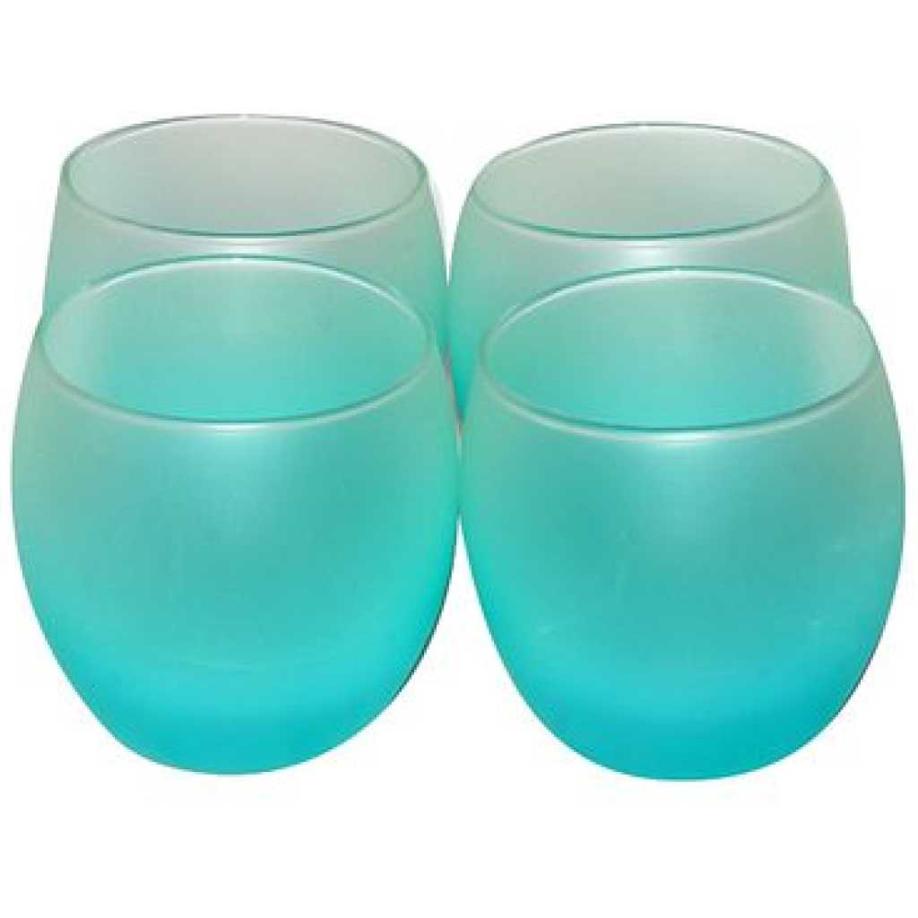 Luminarc 4 Pieces Of Short Frost Juice/Water Glasses - Ice Blue