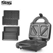 Dsp 3 in 1 Waffle Maker Sandwich Barbecue Electric Baking Pan Toaster – Black. Pancake Waffle & Baking Mixes TilyExpress