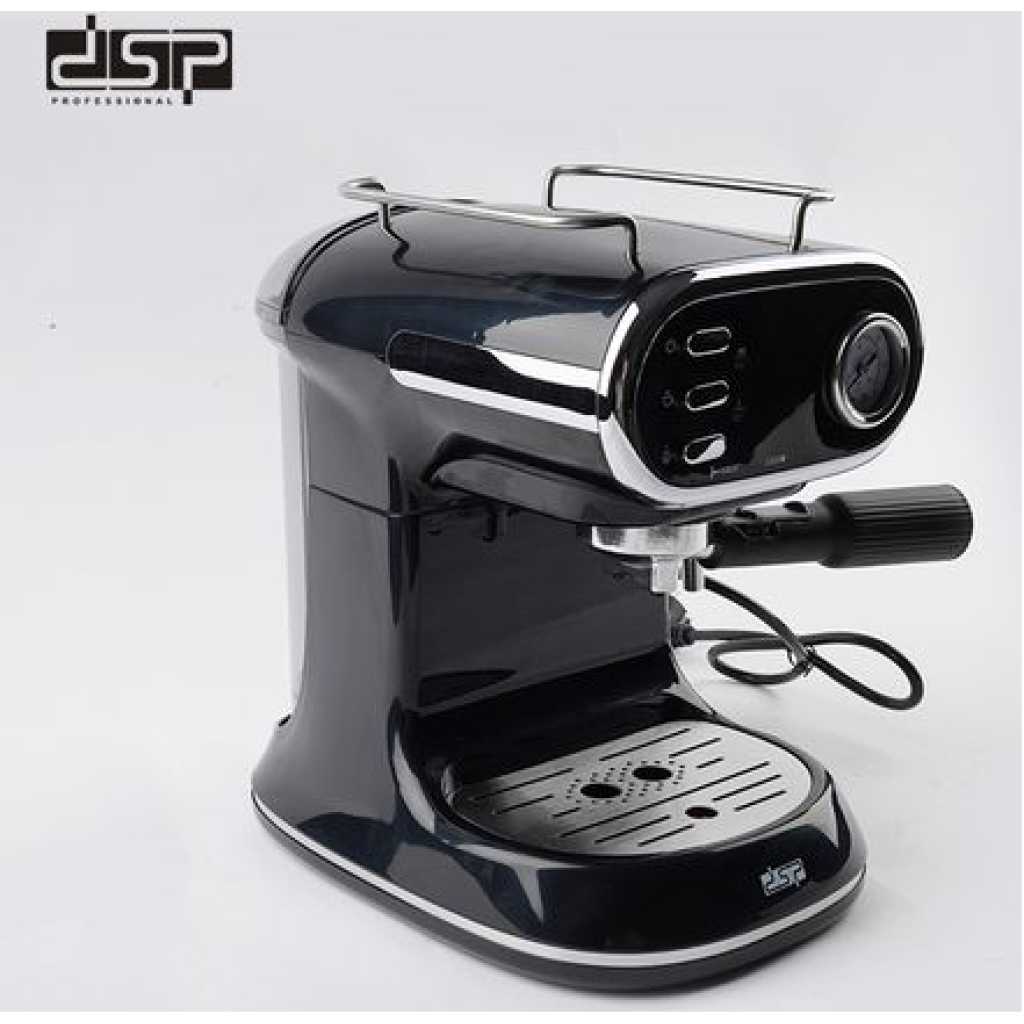 Dsp 15 Bar Electric Espresso Coffee Maker Machine- Black