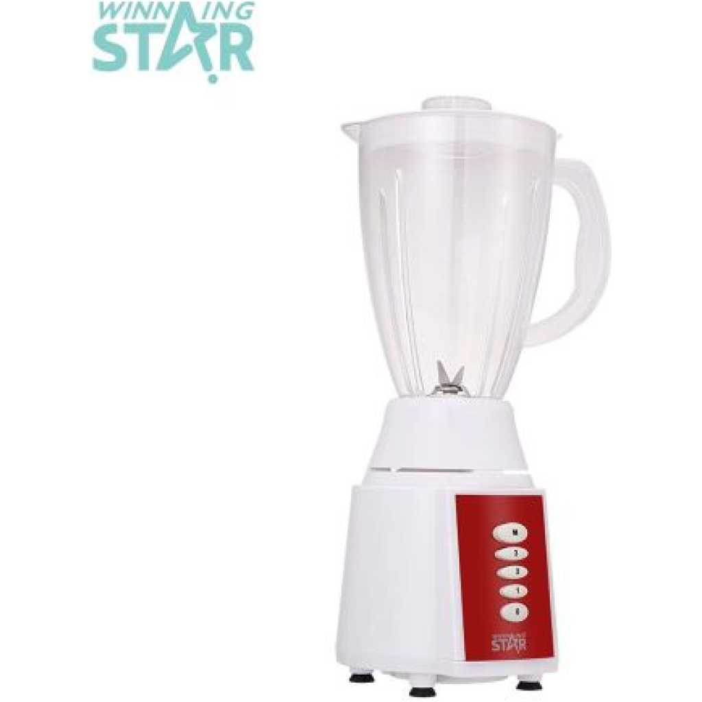 Winningstar 2 In1 Press Control Switch Fruit Juicer Smoothie Chopper Blender Mincer- Clear.