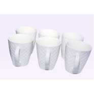 6 Pieces of Self Design Mugs/Cups – White Teacups TilyExpress