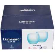 Luminarc 4 Pieces Of Short Frost Juice/Water Glasses - Ice Blue