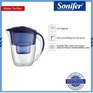 Sonifer 2.5Litre Sonifer Store Water Jug Pitcher with 1 Filter,Blue