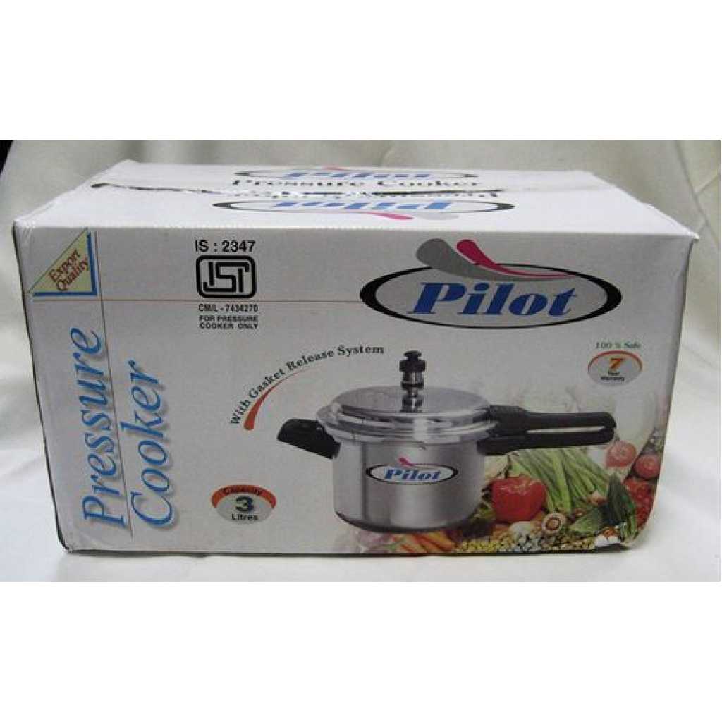 New Pilot Pressure Cooker 5L - Stainless Steel