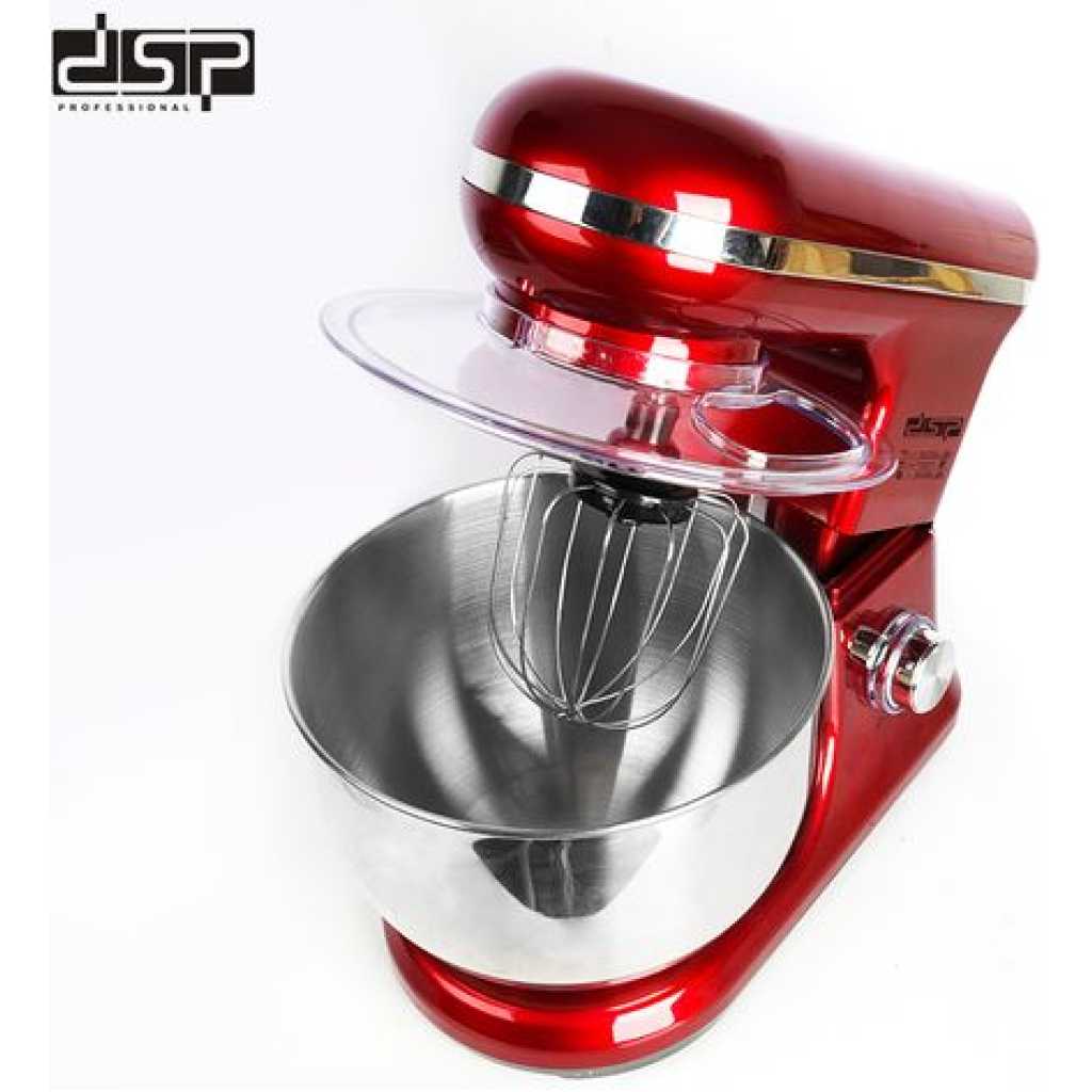 Dsp 5.5L 4 In1 Dough Hand Stand Mixer Food Processor, Red.