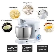 Hoffmans 6L 3In1Blender Dough Hand Stand Mixer Food Processor- White .