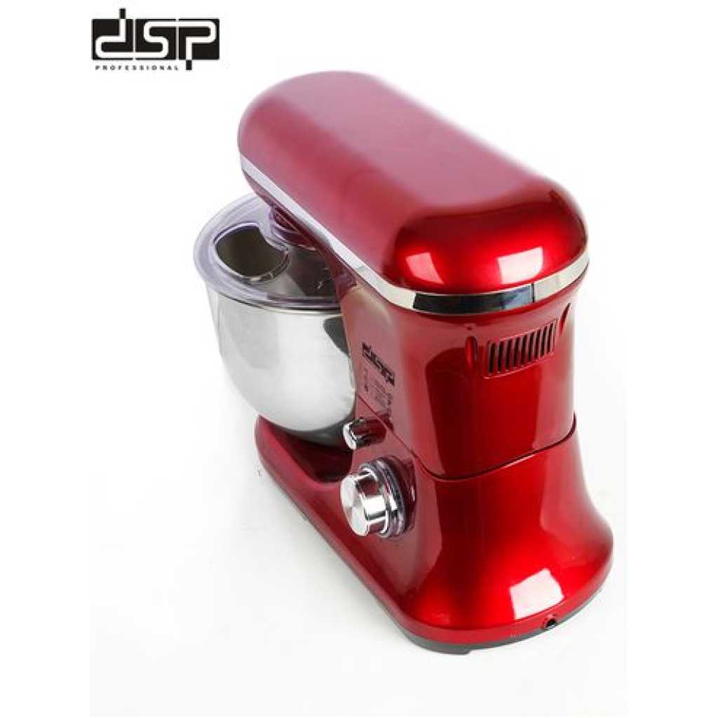 Dsp 5.5L 4 In1 Dough Hand Stand Mixer Food Processor, Red.