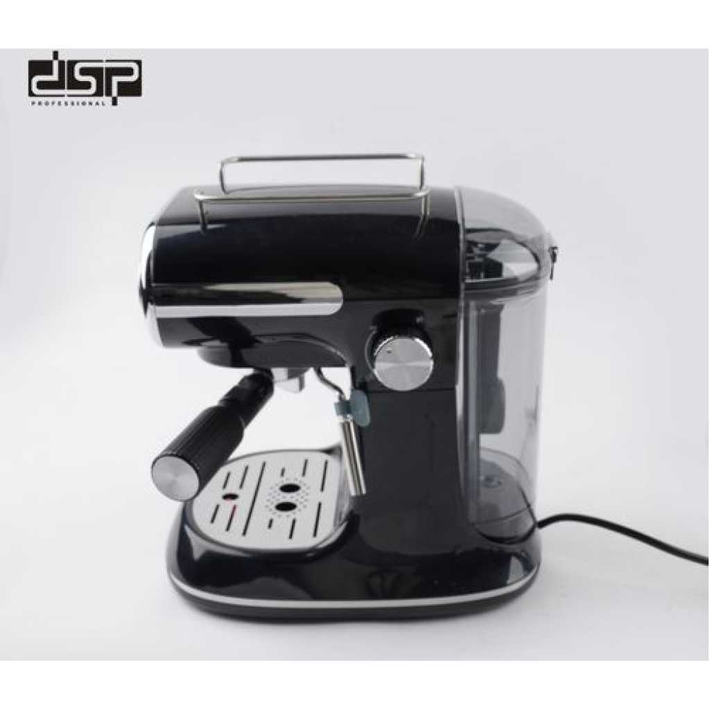 Dsp 15 Bar Electric Espresso Coffee Maker Machine- Black