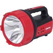 Geepas GSL5572 Rechargeable LED Emergency Searchlight with 2 USB Input - Red