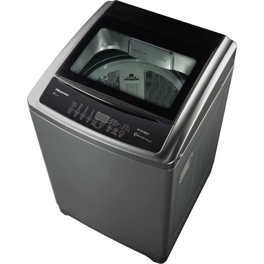 Hisense 16kg Top Loading Washing Machine Free Standing Model WTQ1602T - Grey