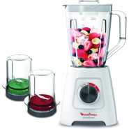 Moulinex Blendforce 2 Blender With 4 Blades, 2 Litre, 600 Watts, White, Plastic, LM423127