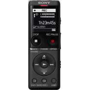 Sony ICD-UX570 Digital Voice Recorder, ICDUX570, Built-in Battery, 4GB Storage, Expandable Memory - Black