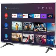 Geepas 50" Android Smart UHD 4K LED TV – Slim Led, 3.5mm, 2 HDMI & 2 Hi-High USB Ports | Wi-Fi, Android 8.0 With E-Share & Mirror Cast | Comes Application Like YouTube, Netflix, Amazon Prime | 1 Year Warranty