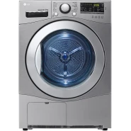 LG Front Loader Dryer RC9066 9Kg, Sensor Dry, Inverter Technology, NFC - Dark Silver