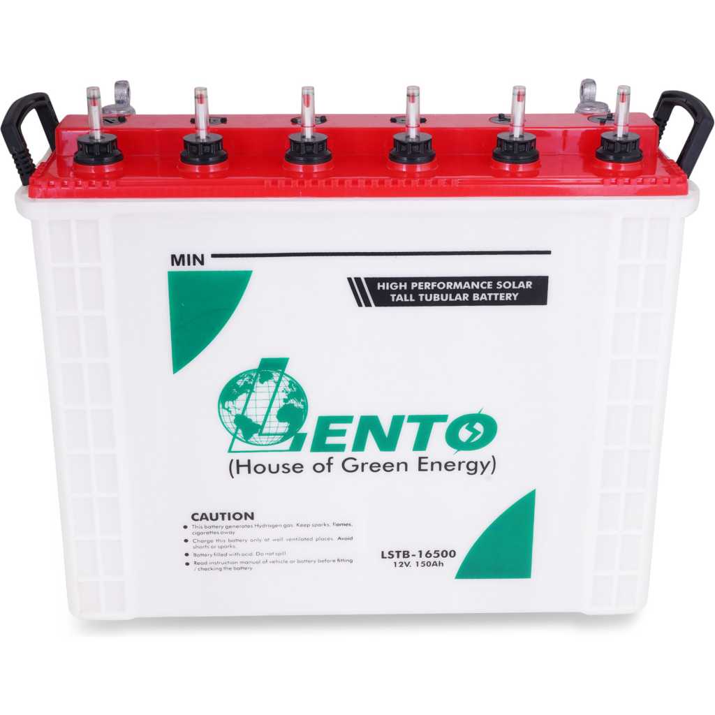 Lento 200AH, 12 Volts Lead Acid Tubular Solar Battery - Made in India